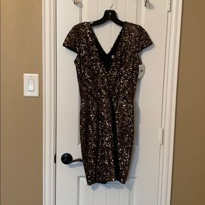 Dress the Population Zoe sequin mini dress